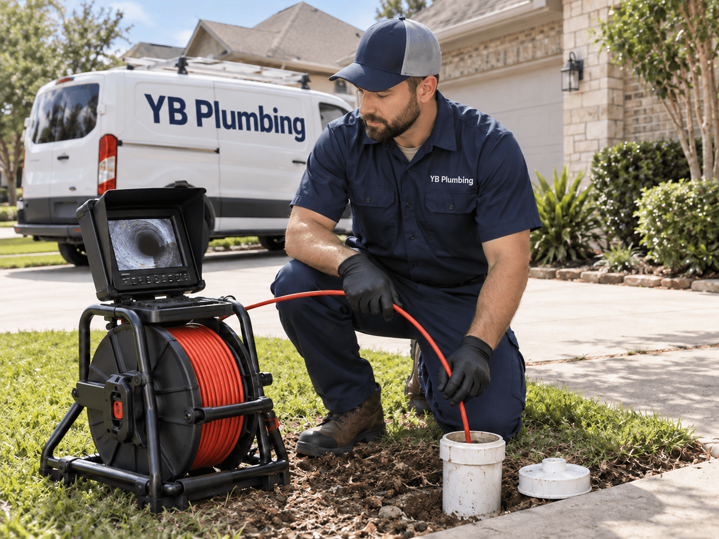 YB Plumbing commercial sewer repair service in Houston